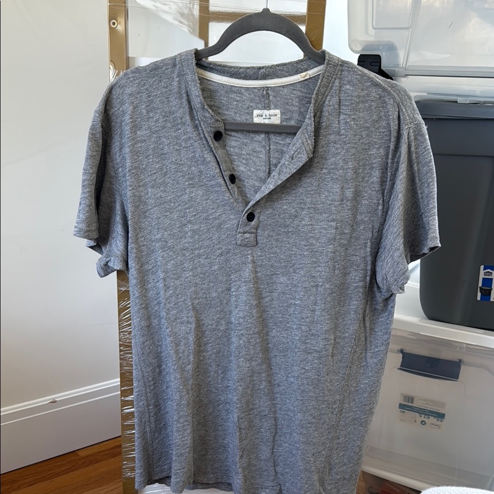 rag & bone Gray Short Sleeve Tee
